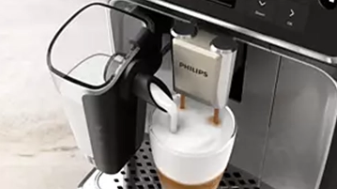  Create smooth, creamy milk froth with the LatteGo milk system.